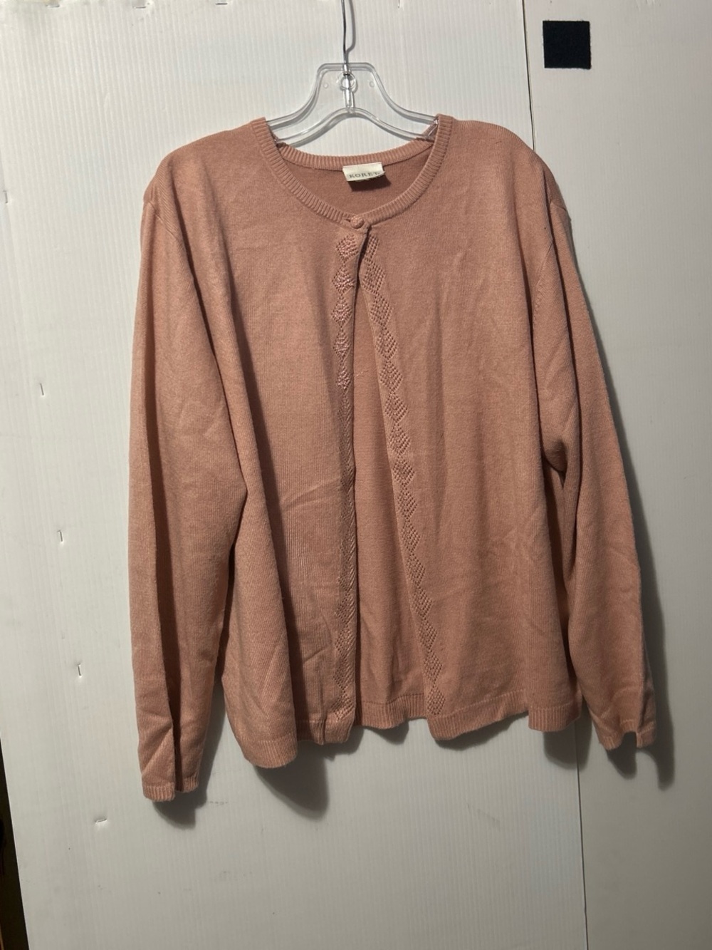 Koret Blush Pink Knit Cardigan Sweater